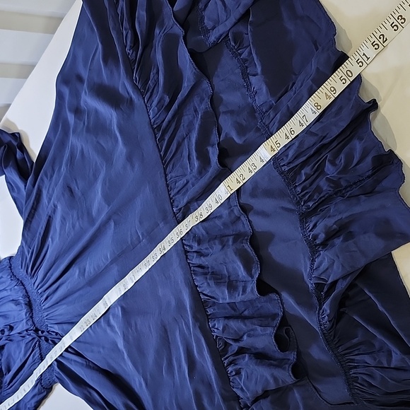 Scarlet Darkness Elegant Navy Blue Women's Renaissance Dress Size Small - Picture 7 of 7